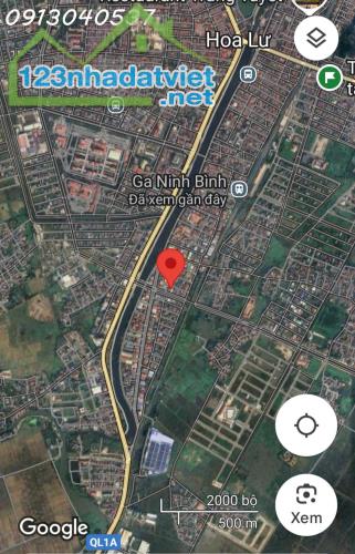 Chính chủ cần bán 75m2 đất mặt tiền phường Ninh Phong, TP. Hoa Lư, Ninh Bình