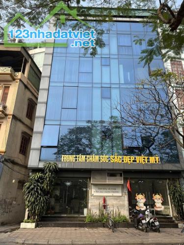 CHO THUÊ Nhà Nguyễn Khánh Toàn, DT 99m, 6 tầng, MT 10,5m, THANG MÁY, KINH DOANH