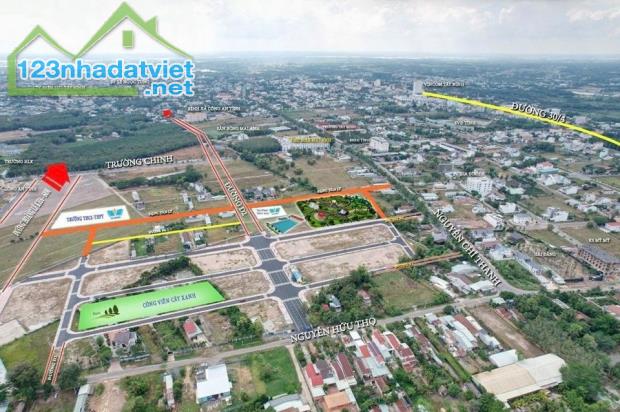 Bán đất giảm cực sâu, đường 18 m DA , Tây Ninh, Nguyễn Hữu Thọ, 100m2, chỉ 2.8 tỷ.