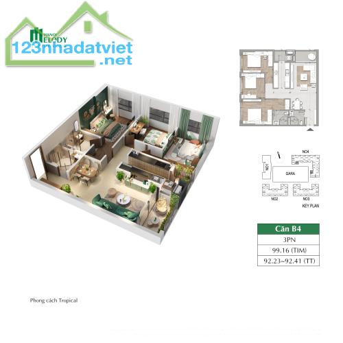 Cần thanh lý căn hộ 3PN 100m2, HTLS 0% 24th, CK 8%, quà tặng tân gia khủng 1 cây vàng