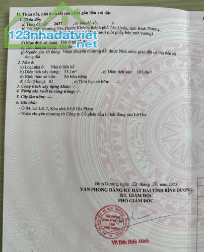 Chính chủ bán nhà liền kề khu dân cư Standard Bình Dương. - 4