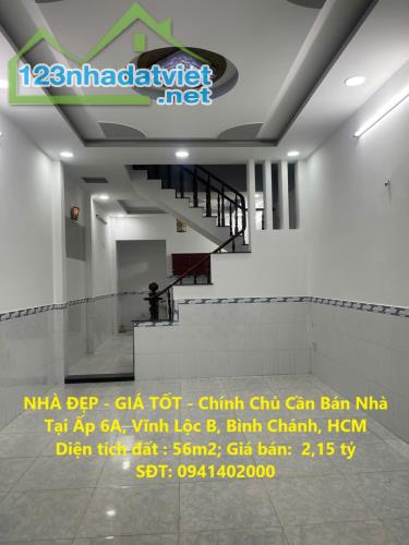 NHÀ ĐẸP - GIÁ TỐT - Chính Chủ Cần Bán Nhà Tại Ấp 6A, Vĩnh Lộc B, Bình Chánh, HCM - 4