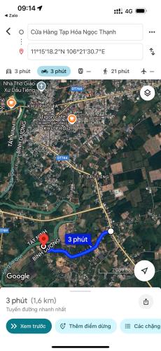 TÔI CHỦ BÁN 4s (20x40=819m2) góc 2MT, view sông sài gòn , trung tâm Thị Trấn,sát chợ GIÁ 5 - 1