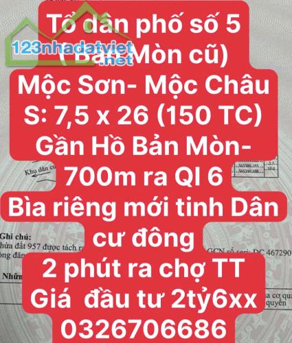 ĐẤT NỀN MỘC CHÂU GIÁ ĐẦU TƯ - 1