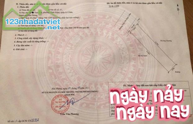 Bán nhà mặt đường Trực Cát - Lê Chân, 97m 3 tầng độc lập gốc dân, Giá 7.3 tỉ, vị trí đẹp - 4