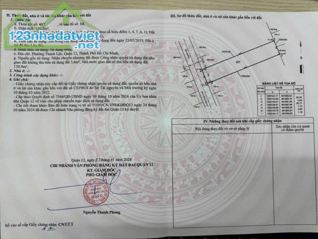 Đất To 5x30m 1 xẹc ngắn xe hơi Thạnh Lộc 37, vị tri đẹp, giá rẻ! - 4