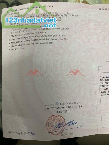 CHÍNH CHỦ BÁN LÔ ĐẤT 100M TẠI TỐT ĐỘNG-CHƯƠNG MỸ-HÀ NỘI - 1