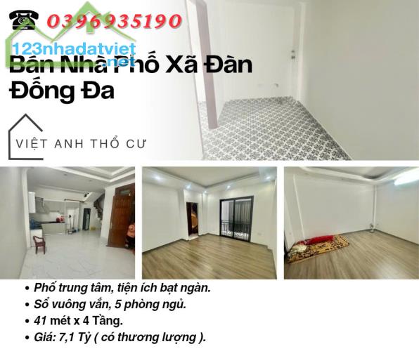 Bán nhà Xã Đàn_Sổ Vuông Đẹp_5 Phòng Ngủ_41mx4T_Giá: 7.1 Tỷ_Lh: 0396935190. - 4