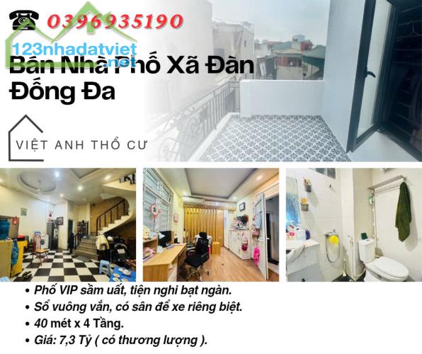 Bán nhà phố Xã Đàn_Full Nội Thất_Sổ Vuông Vắn_40mx4T_Giá: 7.3 Tỷ_Lh: 0396935190. - 4
