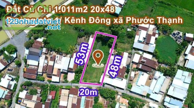 đất ngộp xã phước thạnh diện tích 1100m2 có 300m2 đất thổ , qh hiện hữu - 4