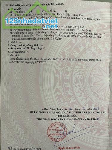 Bán đất Bình Giã, Châu Đức: 40 x 86, giá 5,5 tỷ - 1