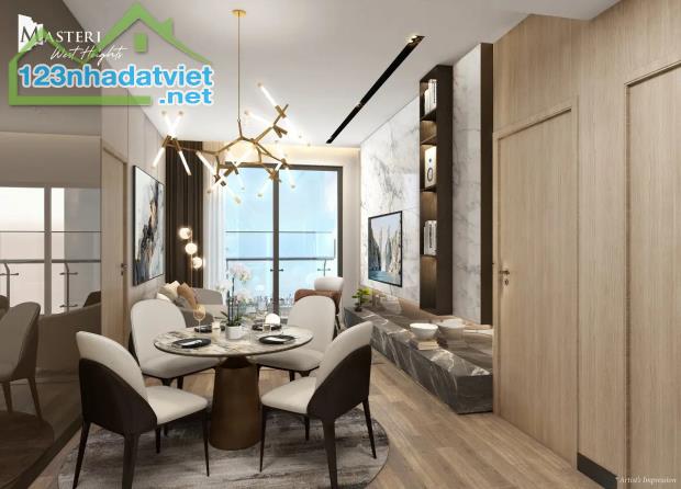 Masteri West Hight - 2 PHÒNG NGỦ - 62m2 Bếp Giấu - Sẵn Sổ Giao Dịch Ngay Chỉ 4.8 TỶ - 2