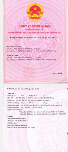 BÁN NHÀ ĐẤT 2 MẶT TIỀN – THÔN TÂN HIỆP, TÂN VĂN, LÂM HÀ, LÂM ĐỒNG –  chính chủ: 0944 294 - 1