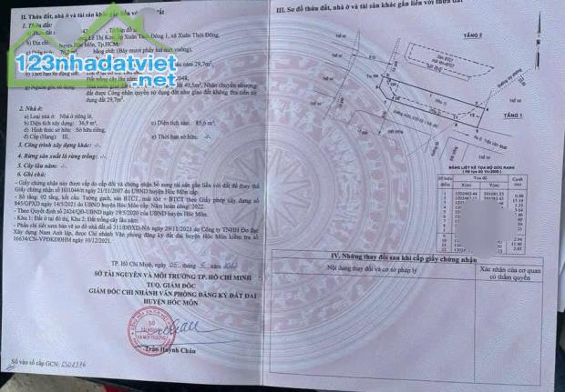 Đến hẹn lại lên cho quý vị siêu phẩm Góc 2mt nhà Hóc Môn 730Tr, Sổ Riêng thổ cư,70m2