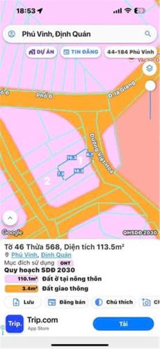 CHÍNH CHỦ CẦN BÁN 2 LÔ ĐẤT 2 mặt tiền lớn tại Phú Vinh , huyện Định Quán, tỉnh Đồng Nai - 1