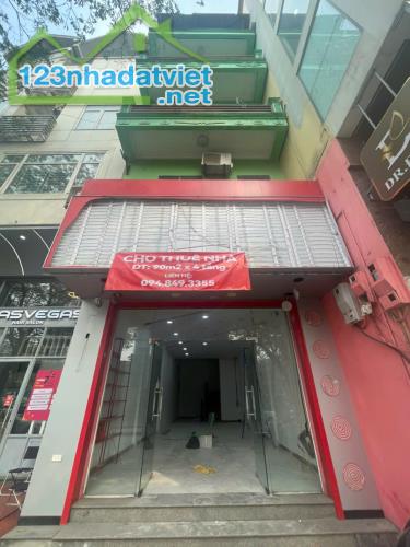 CHO THUÊ NHÀ MẶT PHỐ 41 VŨ TÔNG PHAN 4 TẦNG DT 90m2