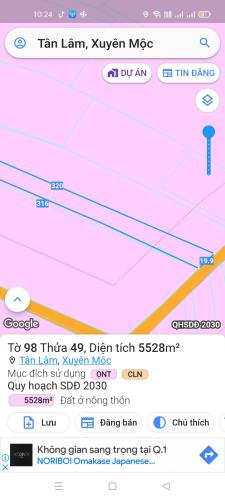 chủ cần bán 5,5 sào phun hồng hết đất vườn mít chất đất đỏ ba zan màu mỡ có 20m mặt tiền
