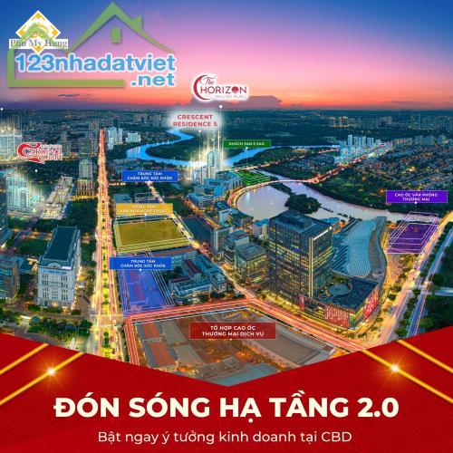 BÁN SHOPHOUSE THE HORIZON PHÚ MỸ HƯNG, 177M2, 2 TẦNG, 8X9. MUA TT CĐT, LS 0%. CK CAO - 1