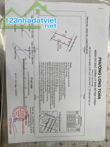 ĐẤT MẶT TIỀN ĐƯỜNG ĐIỆN BIÊN PHỦ – TP BÀ RỊA - GIÁ TỐT CHO NHÀ ĐẦU TƯ
