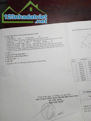 CHÍNH CHỦ CẦN BÁN NHÀ MỚI TẠI PHƯỜNG 7 - TP. TRÀ VINH - TỈNH TRÀ VINH - 1