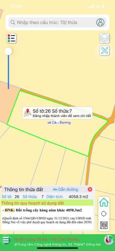 CHÍNH CHỦ CẦN BÁN  2 LÔ ĐẤT CÓ VỊ TRÍ ĐẸP GẦN SÂN BAY LONG THÀNH TẠI XÃ CẨM ĐƯỜNG - H. - 1