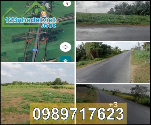 ⭐️Chính chủ bán đất tại Ấp Nguyệt Lãng B, Bình Phú, Càng Long, Trà Vinh, 110tr/m ngang