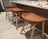 Ghế bàn đảo bếp không lưng tựa chân gỗ CB HAY 65-P ở HCM Hiện đại giá rẻ