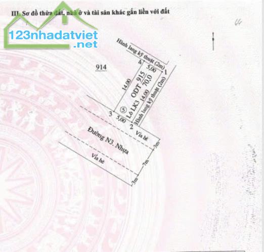 CƠ HỘI VÀNG CHỈ CÓ MỘT! - ĐẤT NỀN TRUNG TÂM TÂN UYÊN GIÁ CHỈ 790 TRIỆU/NỀN 70M2 - 1