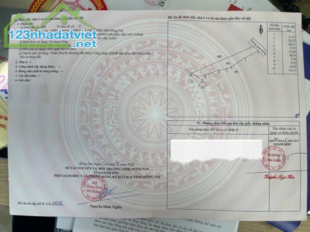 Cần bán 3600m2 đất vườn tại  xã Bảo Quang  cùng 1 mảnh tách ra 2 mảnh chỉ 2.x tỷ. - 3