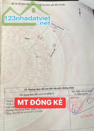 BÁN NHÀ C4 MT ĐƯỜNG ĐỒNG KÈ- HOÀ KHÁNH BẮC-LIÊN CHIỂU ĐÀ NẴNG