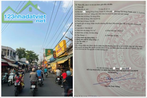 ⭐️Chính chủ bán nhà mặt tiền đường LG 20m Đông Hưng Thuận 2, Q.12, HCM, 0901875787 - 1
