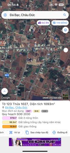 Chủ cần tiền bán lo đất  1 sào  có 100 tc hai mặt tiền đường mặt trước và mặt sau - 3
