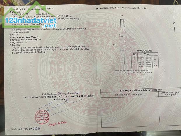 Cần Bán Đất Tại Tân Kiển, Bình Chánh, TP. Hồ Chí Minh - 1