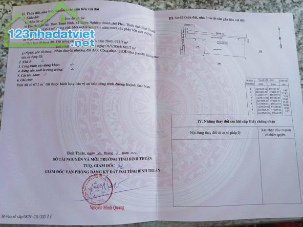 ĐẤT ĐẸP - GIÁ TỐT - Bán GẤP Lô Đất Tiềm Năng Tại Xã Thiện Nghiệp, Phan Thiết , Bình Thuận - 1