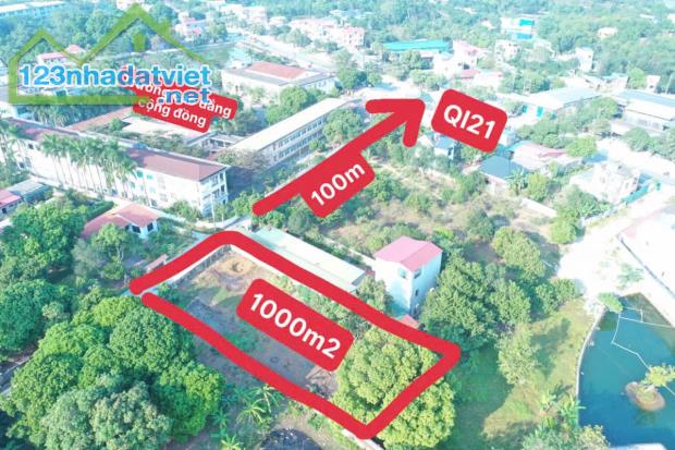 Bán 1000m2 ngay sau trường cao đẳng cộng đồng cách QL21 chỉ 100m - 1