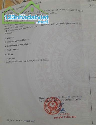 Đất Thiên Lôi, 51m, lô góc 2 mặt, giá 2.35 tỉ, gần ngay Tiểu Học Vĩnh Niệm - 2