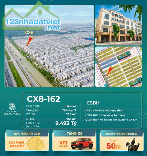 SIÊU PHẨM KÉP – CƠ HỘI SỞ HỮU CẶP CĂN CỰC ĐẸP TẠI PHÂN KHU CỌ XANH - Vinhomes Ocean Park 2