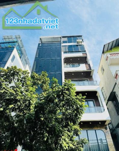 BÁN NHÀ MẶT PHỐ ĐÀM QUANG TRUNG – TÒA NHÀ 7 TẦNG THANG MÁY – VỈA HÈ 5M – KINH DOANH CỰC ĐỈ