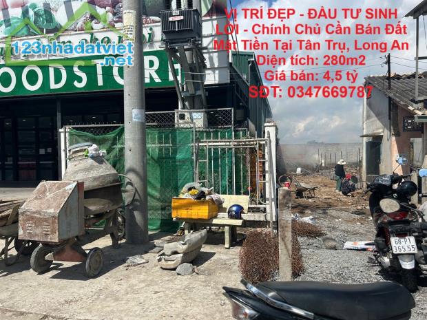 VỊ TRÍ ĐẸP - ĐẦU TƯ SINH LỜI - Chính Chủ Cần Bán Đất Mặt Tiền Tại Tân Trụ, Long An - 3