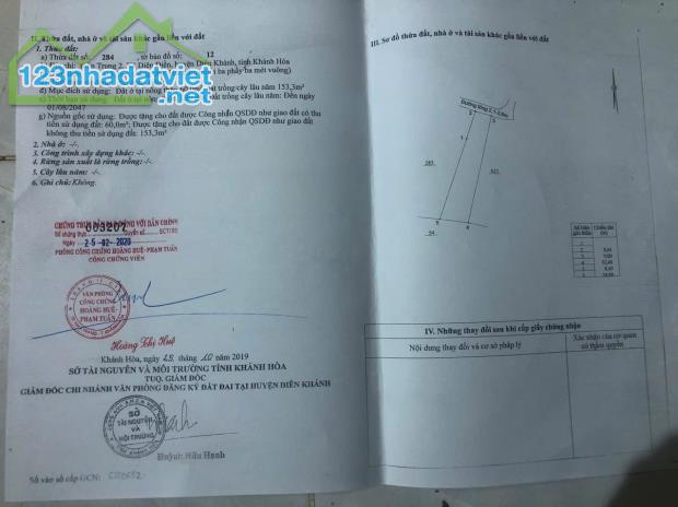 Bán đất Diên Điền giá rẻ thôn Trung 2 gần Hương Lộ 5