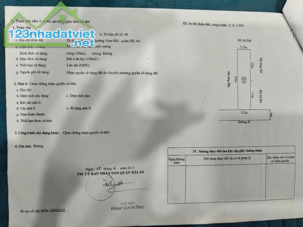Bán đất tặng nhà 3 tầng mặt đường Bùi viện, Hải An, Hải Phòng, nhà mới xây được 2 năm