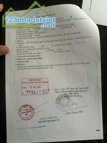 💥BÁN NHÀ KHU PHỐ BÙI VIỆN Q 1💥nhà 3 lầu sổ cn 25m hẻm đẹp giá 4,65 tỉ tl - 2