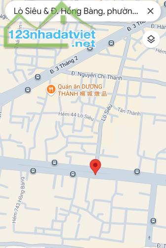 BÁN NHÀ ĐƯỜNG HỒNG BÀNG – Q11 – CĂN GÓC HẺM XE HƠI 6M – GIÁ CHỈ HƠN 4 TỶ! THÔNG  ĐƯỜNG 3/2 - 2