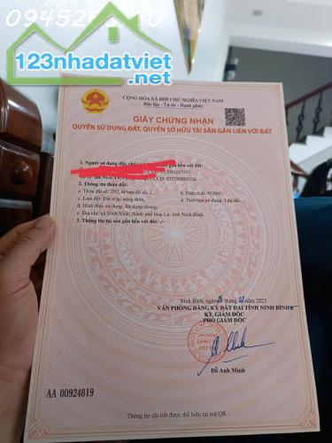 Chính chủ bán đất Ninh Bình tại Vạn Hạnh, oto vào quay đầu thoải mái