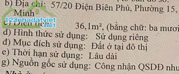 Nhà 5 tầng 3.8x11m 57/20 Điện Biên Phủ 5.95 tỷ - 1