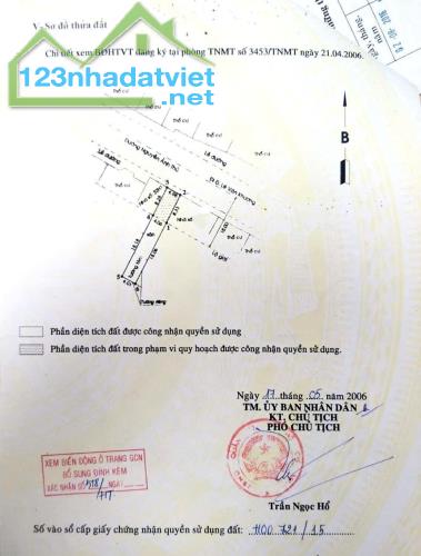 HÀNG HIẾM MẶT TIỀN ĐƯỜNG KINH DOANH NGUYỄN ẢNH THỦ HIỆP THÀNH Q12 - 106M2 - GIÁ 12,5 TỶ.