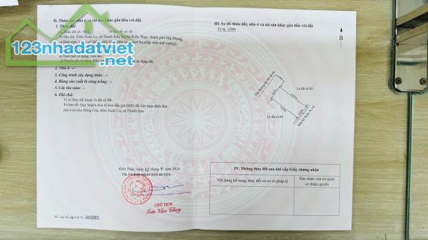 ❌❌❌ Bán lô B7 B8 đấu giá Đợt 2 Xuân La - Thanh Sơn - Kiến Thuỵ
