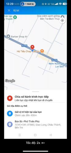 Bán đất khu vực vòng xoay giao long 400m, Châu Thành, Bến Tre - 1