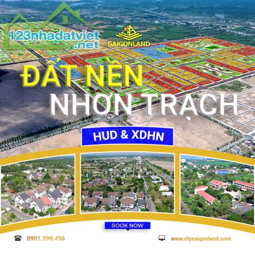 Đầu tư đất nền  tại Nhơn Trạch - Khu đô thị liền kề Sân Bay và Cảng Biển với tài chính từ - 1