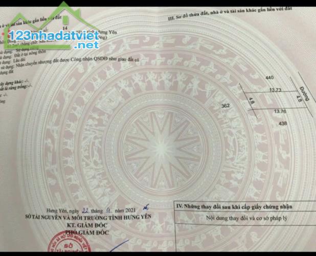 Cần bán lô đất rẻ đẹp, gần khu công nghiệp tại thị xã mĩ hào - hưng yên